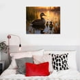 thumbnail image 4 of COMIO Christmas Day/Thanksgiving Decor Mallard Ducks in The Water Oil Painting Canvas Print Modern Wall Art for Home Decoration, 4 of 4