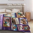 thumbnail image 4 of Custom Blanket with Photos Text, Personalized Picture Blankets, 10 Photos Collage, Customized Merry Christmas Throw Blanket for Family, Dad, Mom, Kids, Gifts for Birthday Christmas, 5 Sizes, 4 of 6