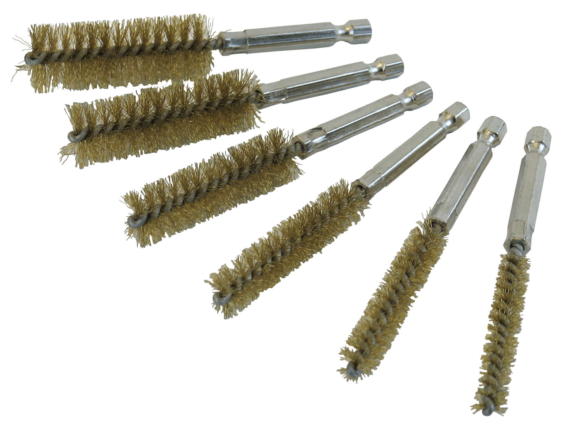 Twisted Wire Bore Brush Set Brass