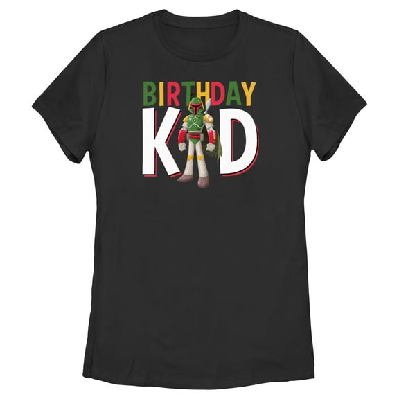 Women's Star Wars Boba Fett Birthday Kid Graphic T-Shirt