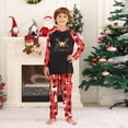 thumbnail image 2 of Odeerbi Christmas Pajamas for Family Holiday Long Sleeve Family Christmas Pajamas Matching Sets Kids Casual Printed Top with Bottom Outfits Home Wear Sleepwear Family Matching PJs Set Red, 2 of 6