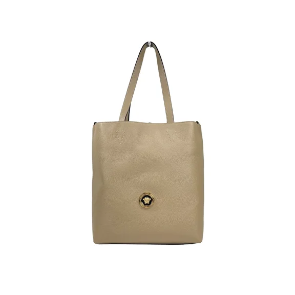 Versace Versace Medusa Large Leather Tote Bag With Women's Pouch