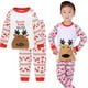 thumbnail image 2 of Conjunto de pijamas navideños para niños, ropa de Mickey, ropa de dormir para niños, Pijamas de dibujos animados de algodón para bebés, pijamas de invierno y otoño 130 7T Gao Jinjia LED, 2 of 2
