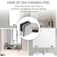 thumbnail image 4 of Glass Clamp 8-10mm 8PCS Stainless Steel 304 Glass Clamps Adjustable Glass Bracket Flat Back for Bal, 4 of 5