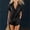 Black, variant on Summer Imitation Denim Set for Women 2 piece Casual Short Sleeve Button Shirt Tops and Shorts Lounge Sets Outfits Black M(M)