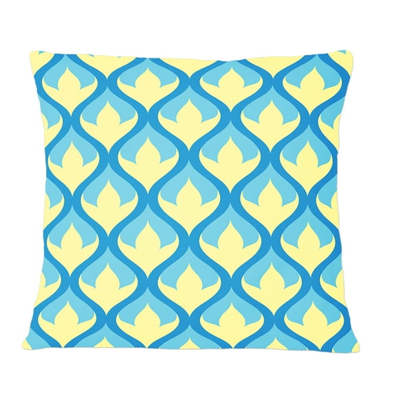Designart Retro Pattern Abstract Design IX' Mid-Century Modern Throw Pillow - 12x20