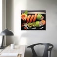 thumbnail image 3 of GOSMITH  Canvas Prints Wall Art Assorted Japanese Sushi on a Black Plate Modern Wall Decor Home Decoration Stretched Gallery Canvas Wrap Giclee Print Ready to Hang, 3 of 4