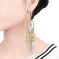 thumbnail image 4 of Feather Earrings for Women Vintage Boho Earrings Western Long Feather Earrings Earrings Bohemian Jewelry for Women, 4 of 5