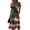 A04-Khaki, variant on American Flag Dresses for Women Elegant Midi 4th Of July Dress Short Sleeve A-Line Swing Summer Dresses