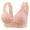 C15/Rose Gold, variant on XIYON Womens Bras Women's Fixed Cup Front Opening Bra Large Size No Underwire Thin Vest Style Bra Comfortable
