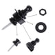 thumbnail image 3 of Juego Cerraduras para Correa Guitarra Botones Metálicos Correa Seguridad Liberación Rápida (negro), 3 of 9