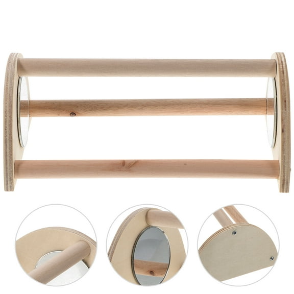 ROSENICE Wooden Chick Perch Sturdy Baby Chicken Roosting Bar Bird Training Stand