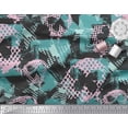 thumbnail image 3 of Soimoi Green Poly Georgette Fabric Dot,Insect & Texture Print Fabric by The Yard 52 Inch Wide, 3 of 3