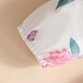 thumbnail image 6 of masbird Newborn Infant Baby Girl Clothes Long Sleeve Romper Pants Headband headband Outfits Set 0 3 6 12 18 24 Months,White,6-9 M, 6 of 9