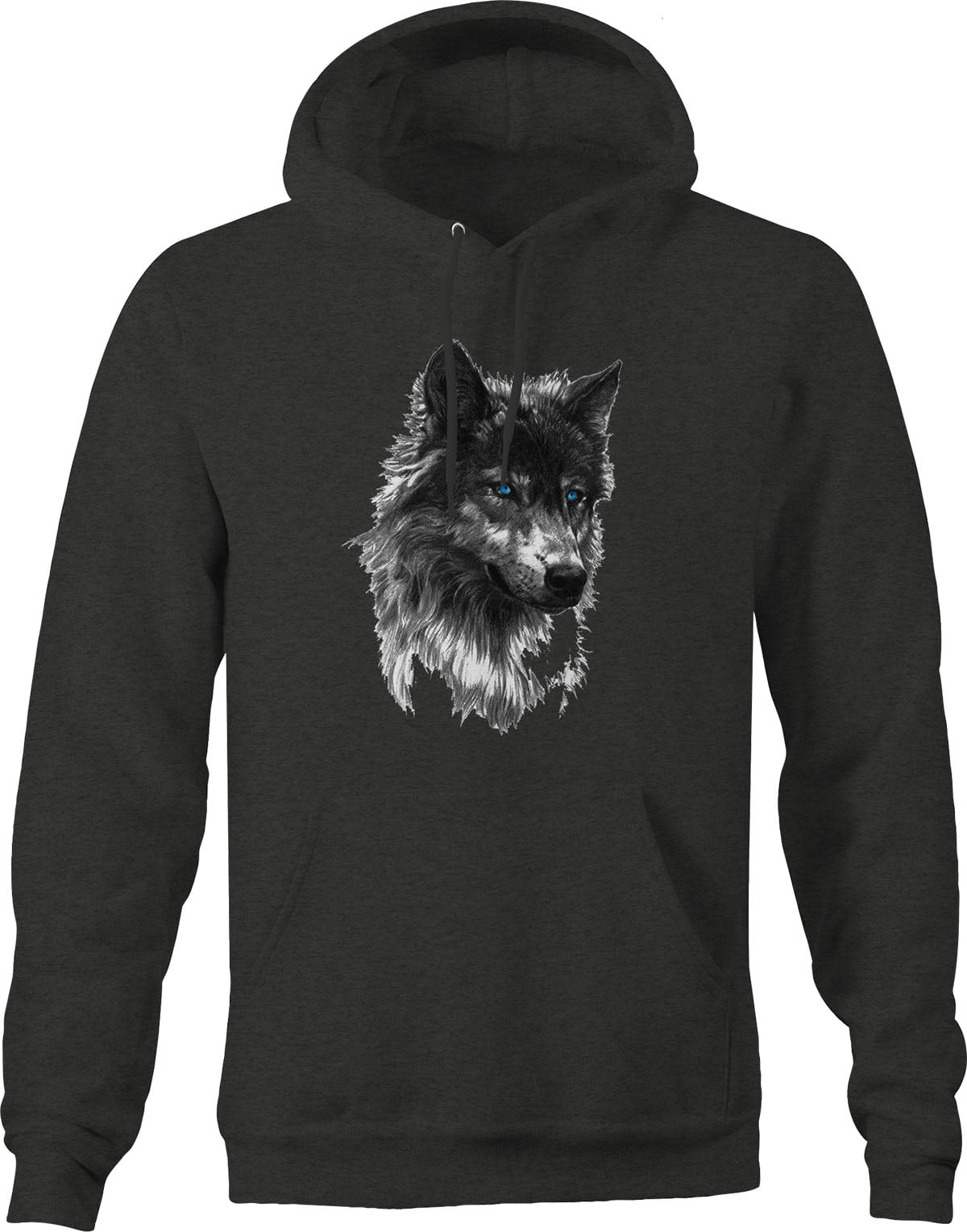 Grey Wolf Sweatshirt for Men Small Dark Gray - Walmart.com