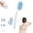 A, variant on Silicone Back Scrubber with Built-in Soap Reservoir, Detachable Curved Long Handle Brush, Shower Back Scrubber with Non-Slip Grip, Deep Cleansing, for Bathrooms, Gyms, and Travel (A)