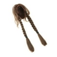 thumbnail image 5 of Rushawy 1/6 Female Hair Doll Decoration for 12'' Woman Doll Action Figures Accessory Brown Dual Braid, 5 of 9