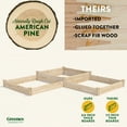 thumbnail image 2 of Greenes Fence Original 48" x 144" x 10.5" Beige Pine and Wood Raised Garden Kit, 2 of 8