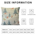 thumbnail image 5 of MLJA Decorative Throw Pillow Covers for Couch Pattern Winter Skiing Skier Leisure Textures Branding Holidays Mountain Travel Backdrop Bed Car Pillows Case, 5 of 5