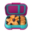 thumbnail image 1 of Bento Box Bentgo Kids Snack, 2 compartimentos, 350 ml, fucsia/verde azulado, 1 of 8