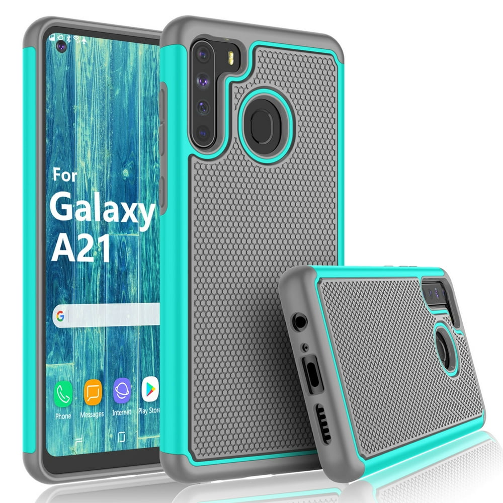 Samsung Galaxy A21 Case Cases For Galaxy A21 Tekcoo Tmajor Shock Absorbing Turquoise 6374