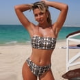 thumbnail image 5 of Swimsuits for Women Beach Vacation Clothes Floral Print Tankini Swimsuit Bikini Separates Two Piece Bathing With, 5 of 9