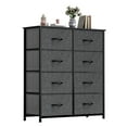 thumbnail image 6 of Uforic 8 Drawer Dresser for , Fabric Storage Dressers for Living Room with Wooden Top, Black Gray, 6 of 8