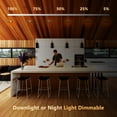 thumbnail image 4 of CycevSun Black Pot Lights LED 4 Inch Recessed Lighting with Night Light, Dimmable & 5CCT Selectable Slim Wafer Downlight, 9W, cETL, IC & Wet Rated, 8, 4 of 9