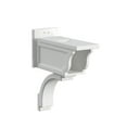 thumbnail image 3 of Mayne Liberty Mailbox Arm Mount White Plastic Mailbox Post, 3 of 12
