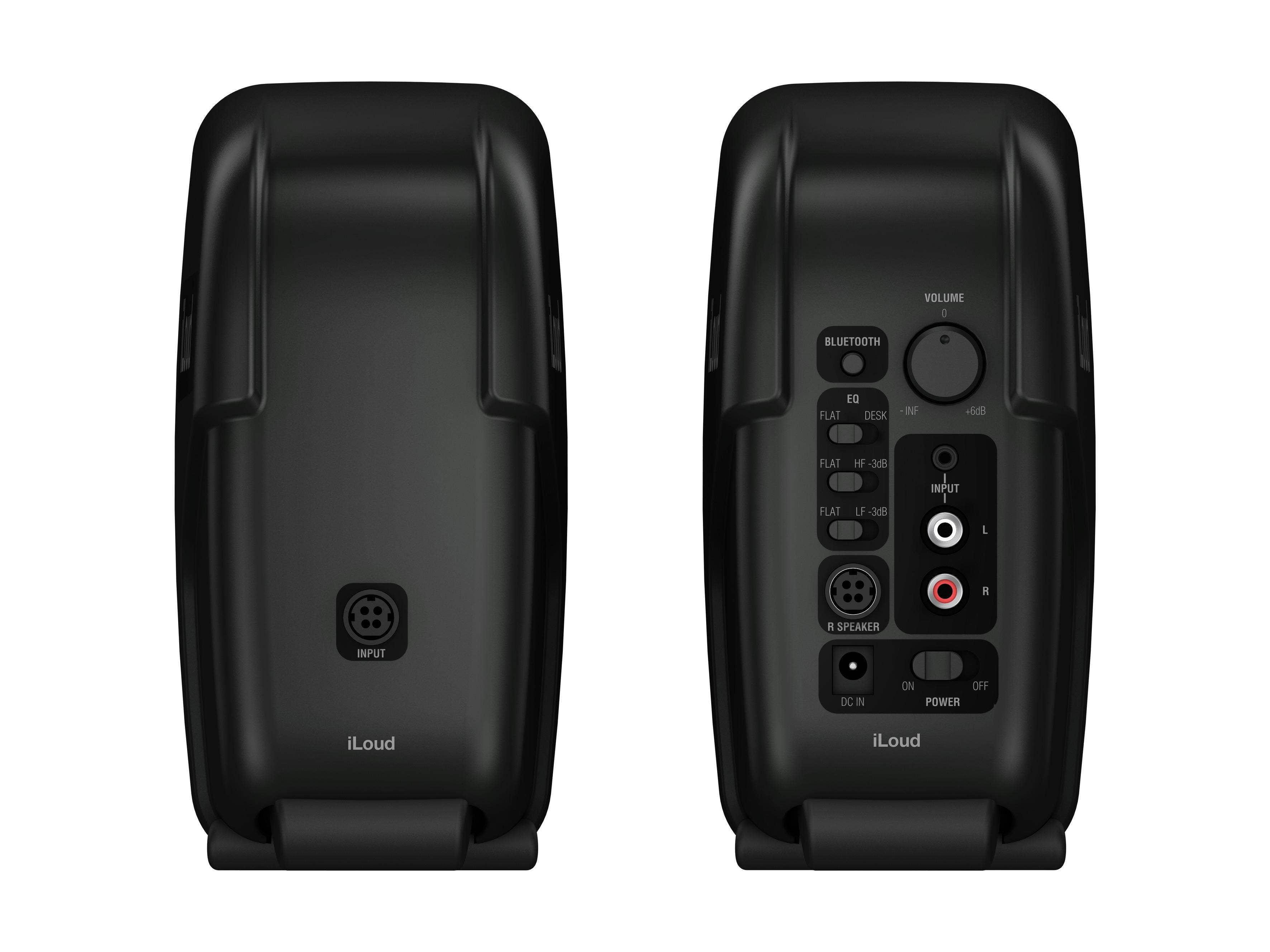 IK Multimedia iLoud Micro Monitor Portable Bluetooth Speaker, Black 2 Pack