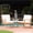 Teak, variant on Dark Grey Acacia Wood Club Chair - 31.25 in Height Deep Seated Design for Outdoor Patio and Backyard Lounging
