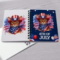 thumbnail image 4 of Patriotic Abyssinian Celebrates 4th of July Spiral Bound Journal Cat Lover Kitten Owner Gifts 5x7in Spiral Notebook - 02009, 4 of 5
