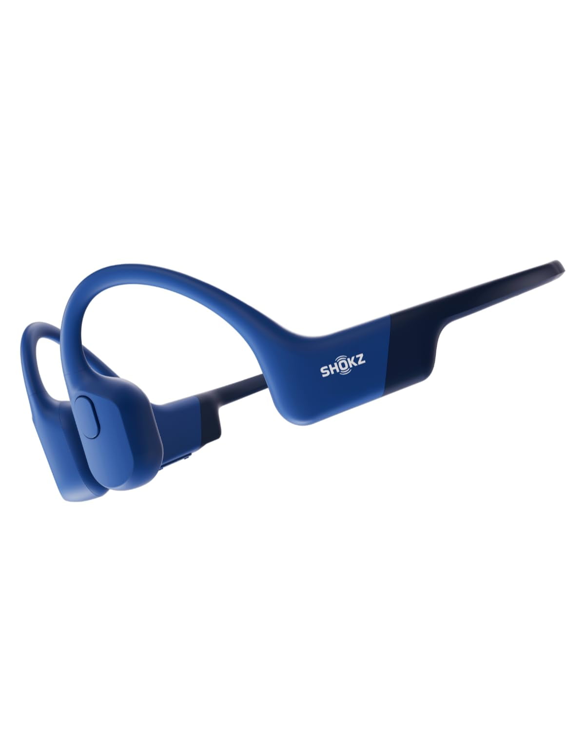 Restored Shokz OpenRun Mini Bone Conduction Waterproof Bluetooth Headphones for Sports(Formerly Aeropex), Blue(Refurbished)