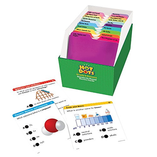 Educational Insights Cartes d'Examen Science à Pois - Grade 5