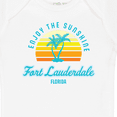 thumbnail image 4 of Inktastic Summer Enjoy the Sunshine Fort Lauderdale Florida in Blue Boys or Girls Baby Bodysuit, 4 of 5