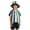 Green, variant on Toddler Boy Outfits Loose Striped Print Lapel Short Sleeve Button Shirt And Shorts 2 Piece Vacation Boys' Clothing Sets Size 3-4 Years