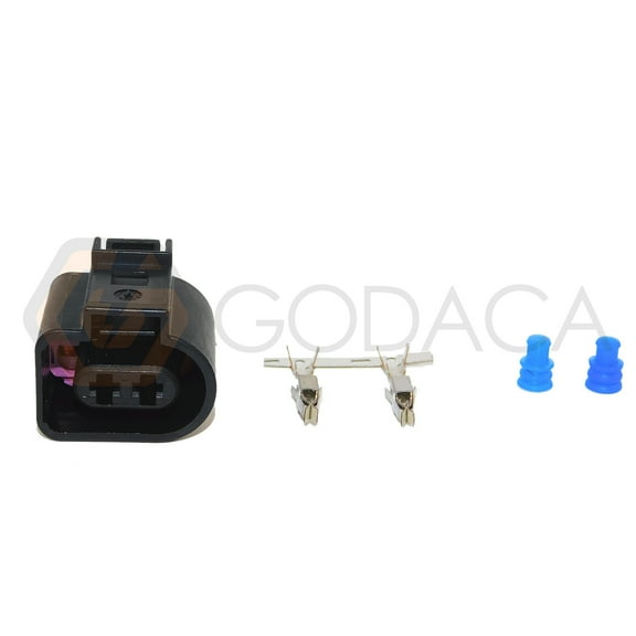 1x Connector 2 pin 2-way for Alternator 1J0 973 722 w/out wire