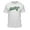 WHITE, variant on Teelocity Bob Ross Athletic Logo Graphic T-Shirt (Medium - Standard Fit, Charcoal Heather)