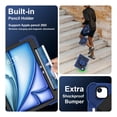 thumbnail image 5 of Case for iPad Air M3/M2 11" (2025/2024) with Screen Protector/Capacitive Pen/Shoulder Strap/Handle Grip/Rotating Kickstand/Pencil Holder, 3-Layer Armor Cover Drop/Shock Proof Kids, 5 of 9