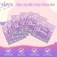 thumbnail image 4 of 41Pcs Purple Birthday Tableware Set for Happy Birthday Table Decorations Purple Theme Birthday Dessert Plates Napkins Tablecloths for 20 Guests, 4 of 5