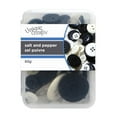thumbnail image 4 of Unique Creativ Box of Buttons, Black & White — Assorted Sizes, 65 g (Reusable Clear Box), 4 of 4