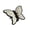 White, variant on mdesiwst Hair Claw Stable Gripping Thick Spring Anti-Slip Tooth Comb Hair Clip Butterflies Shape Back Head Hair Clip