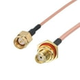 thumbnail image 3 of Cables coaxiales Uxcell RG316 SMA macho a SMA hembra de bajo pérdida, cable coaxial de 2FT, naranja, 1 Pcs, 3 of 7