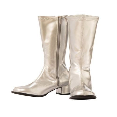 metallic gogo boots