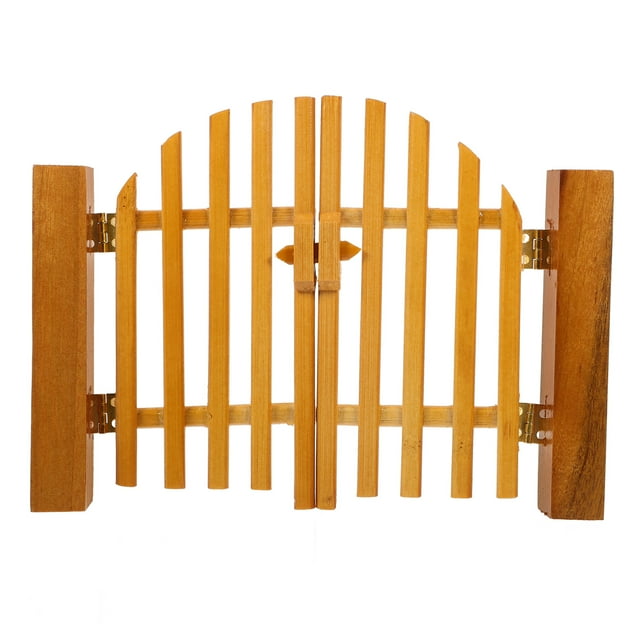 6Set Miniature Gate Model Wooden Dollhouse Accessory for Children and Collectors to Use in Home Decoration