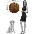 thumbnail image 2 of Large Wood Wall Clock 24 Inch Round In Vino Veritas Wine Round Small Battery Operated Gray Wall Art, 2 of 4