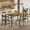 Retro, variant on Asofer Dining Table Set for 6 with Chairs, 7-Piece Kitchen Table Set for Apartment, Dining Room, Black