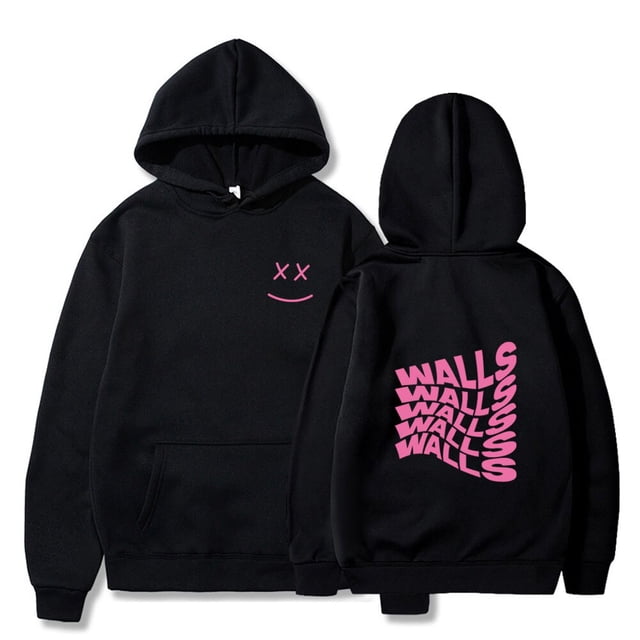 Sudadera con capucha de gran tamaño para hombre y mujer, suéter con estampado de letras y paredes sonrientes, abrigo informal Unisex, estilo Harajuku, Y2k, Invierno xuanjing unisex