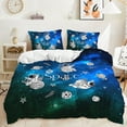 thumbnail image 1 of Hosima 3-piece 3D Digital Printing Duvet Cover Full Size Multi Element Pattern Children's and Adult Bedding Series,DKF33-Twin, 1 of 7