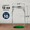 thumbnail image 5 of 10 Decorating Mason Jars Set, 12 oz. - Canning, Aluminum Lid - Green, 5 of 5